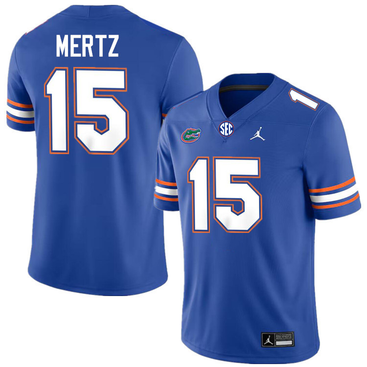 Graham Mertz Florida Jersey,Florida Gators #15 Graham Mertz Jersey Youth Uniforms-Royal